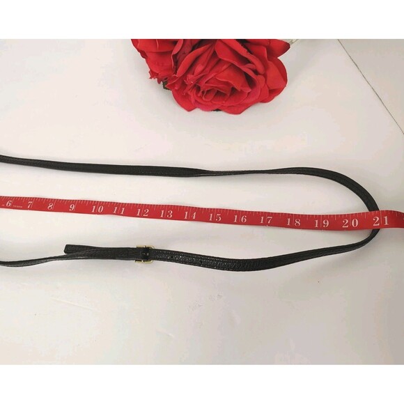 ISADORA Genuine Leather Crossbody Bag Made in Italy Black Cellphone - Picture 12 of 12